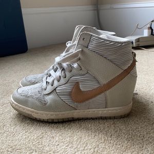 Nike wedged sneakers - good shape, barely worn